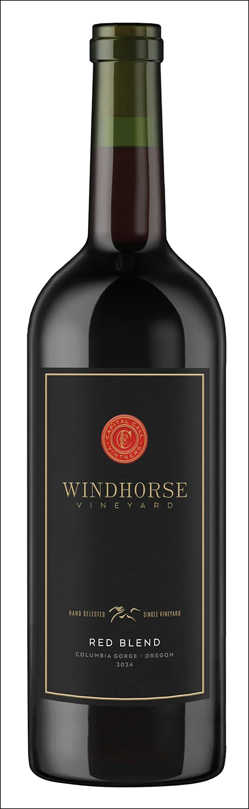 Windhorse Vineyard Red Blend bottle comp